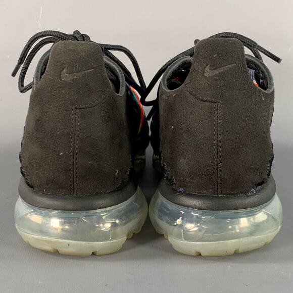 Size 11 VaporMax Inneva Rainbow Black Multi Color Woven Chunky Sole Sneakers - Picture 3 of 8